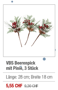 VBS Beerenpick mit Pinie, 3 Stück