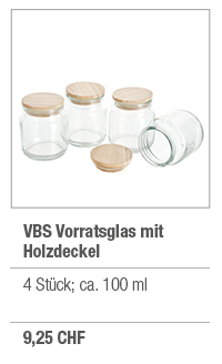 VBS Vorratsglas mit Holzdeckel