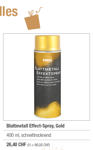 Blattmetall Effect-Spray, 400 ml, Gold