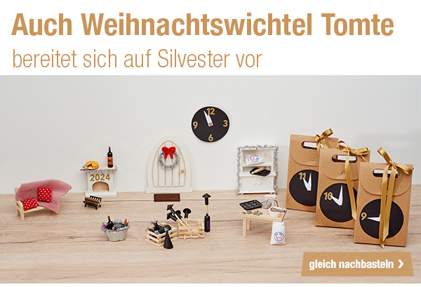 Gleich Wichteltür-Idee nachbasteln:  Tomte feiert Silvester