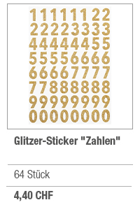 Glitzer-Sticker 