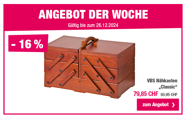 Angebot der Woche: VBS Nähkasten 