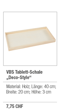 VBS Tablett Schale