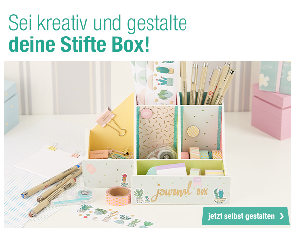 Sei kreativ und gestalte deine Stifte Box!