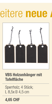 VBS Holzanhänger mit Tafelfläche