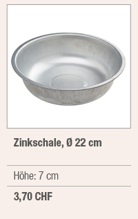 Zinkschale, Ø 22 cm