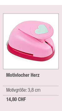 Motivlocher Herz 3,8 cm