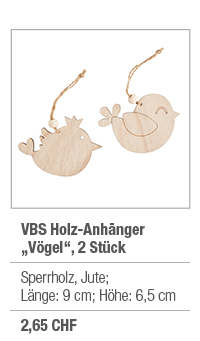 VBS Holz-Anhänger