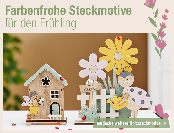 Farbenfrohe Steckmotive für den Frühling