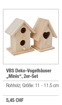 Mini Deko-Vogelhäuser