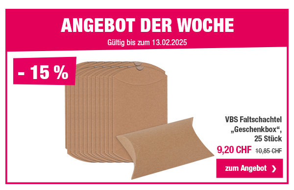 Angebot der Woche: VBS Faltschachtel 