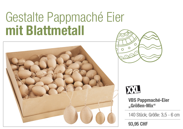 VBS Pappmaché-Eier 