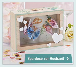 Hochzeitsgeschenkidee Spardose