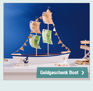 Geldgeschenkidee Boot