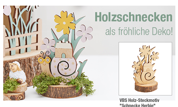 VBS Holz-Steckmotiv auf Rindenscheibe 