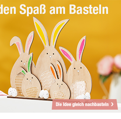 Gesatltung einer Hasenfamilie