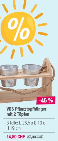 VBS Pflanztopfhänger mit 2 Töpfen