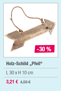 Holz-Schild 