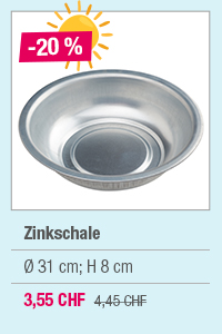 Zinkschale, Ø 31 cm