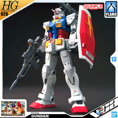 【𝐁𝐀𝐂𝐊𝐎𝐑𝐃𝐄𝐑】FEB-2025🔵 HG RX-78-02 GUNDAM (GUNDAM THE ORIGIN VER)