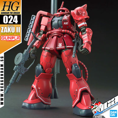 【🔵𝐁𝐀𝐂𝐊𝐎𝐑𝐃𝐄𝐑 OCT-2026】 HG MS-06S ZAKU II (RED COMET VER)