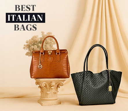 Black and Cognac Italian Bags