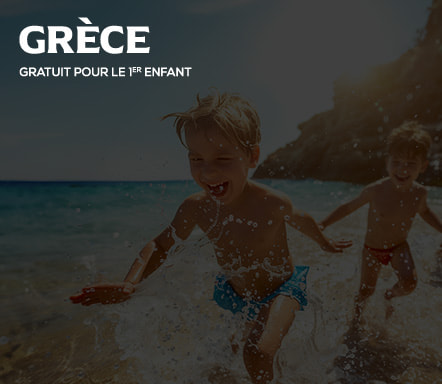 Grèce - Gratuit pour le 1er enfant