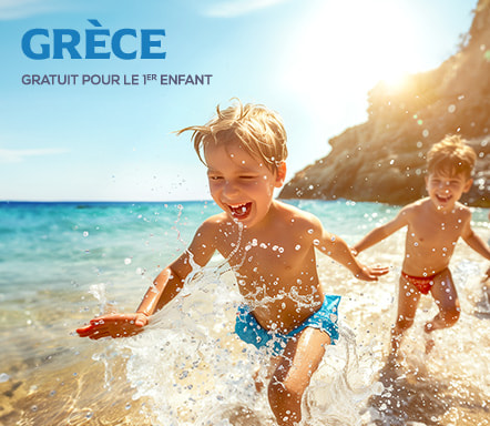 Grèce - Gratuit pour le 1er enfant