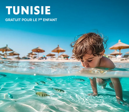 Tunisie - Hébergement du 1er enfant offert