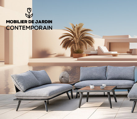 Mobilier de jardin contemporain