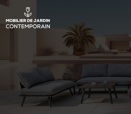 Mobilier de jardin contemporain