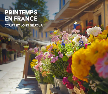 Printemps en France - Courts et longs séjours