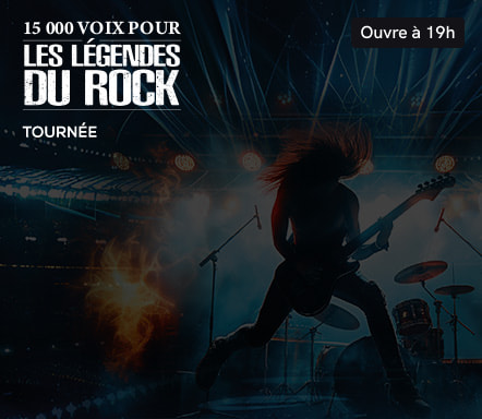 15 000 voix pour LES LEGENDES DU ROCK