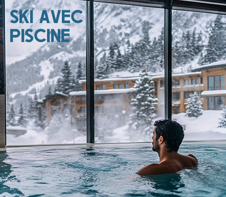 Ski avec piscine