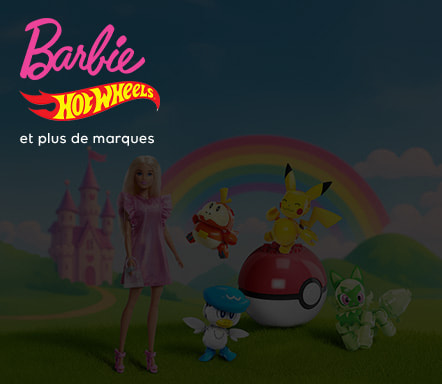 Barbie, Hot Wheels et plus de marques