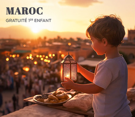Maroc - Hébergement offert pour le 1er enfant