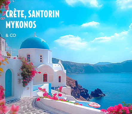 Crète, Santorin, Mykonos & co