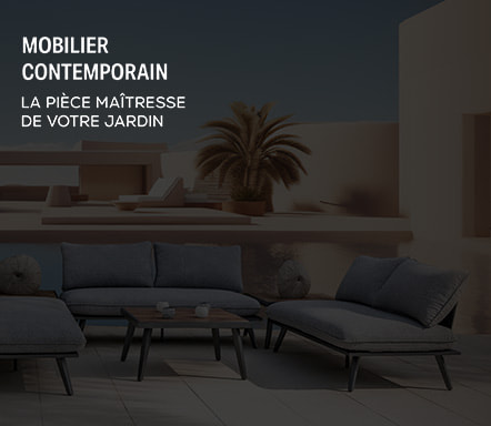 Mobilier de jardin contemporain