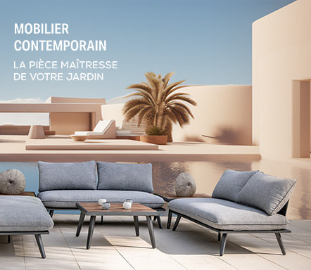 Mobilier de jardin contemporain