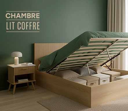 Chambre, lits coffres