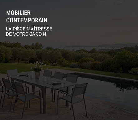 Mobilier de jardin contemporain