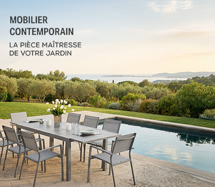 Mobilier de jardin contemporain