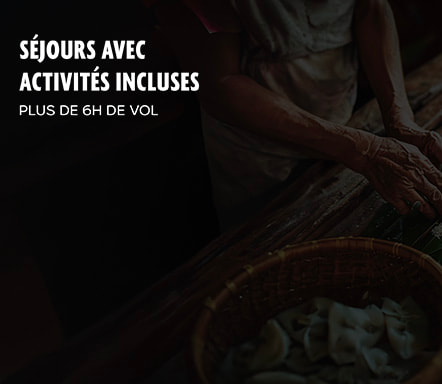 Séjours avec activités incluses, plus de 6h de vol