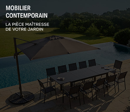 Mobilier de jardin contemporain