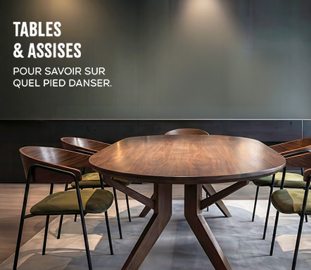 Assises et tables