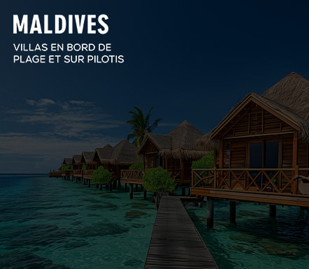 Maldives : villas en bord de plage et sur pilotis