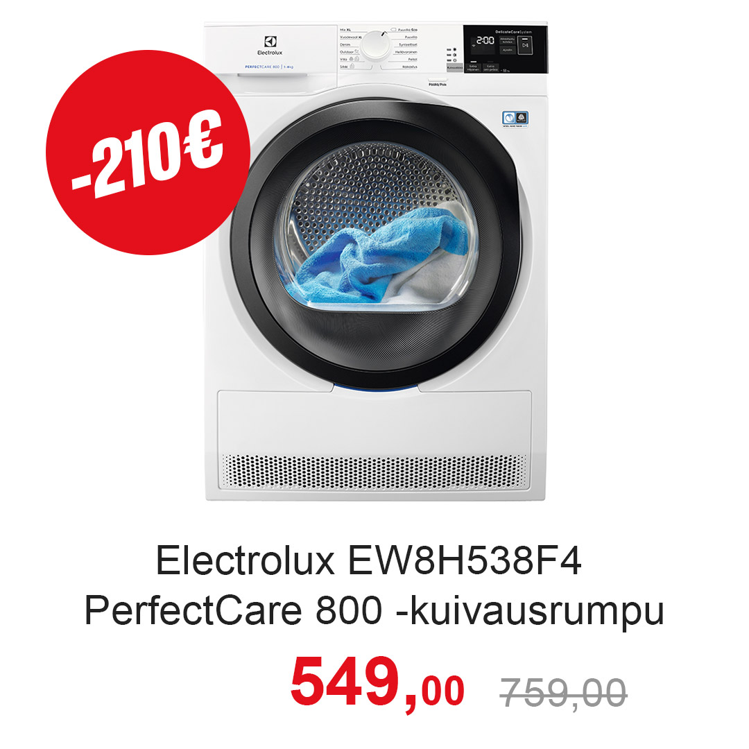 Electrolux EW8H538F4 PerfectCare 800 -kuivausrumpu