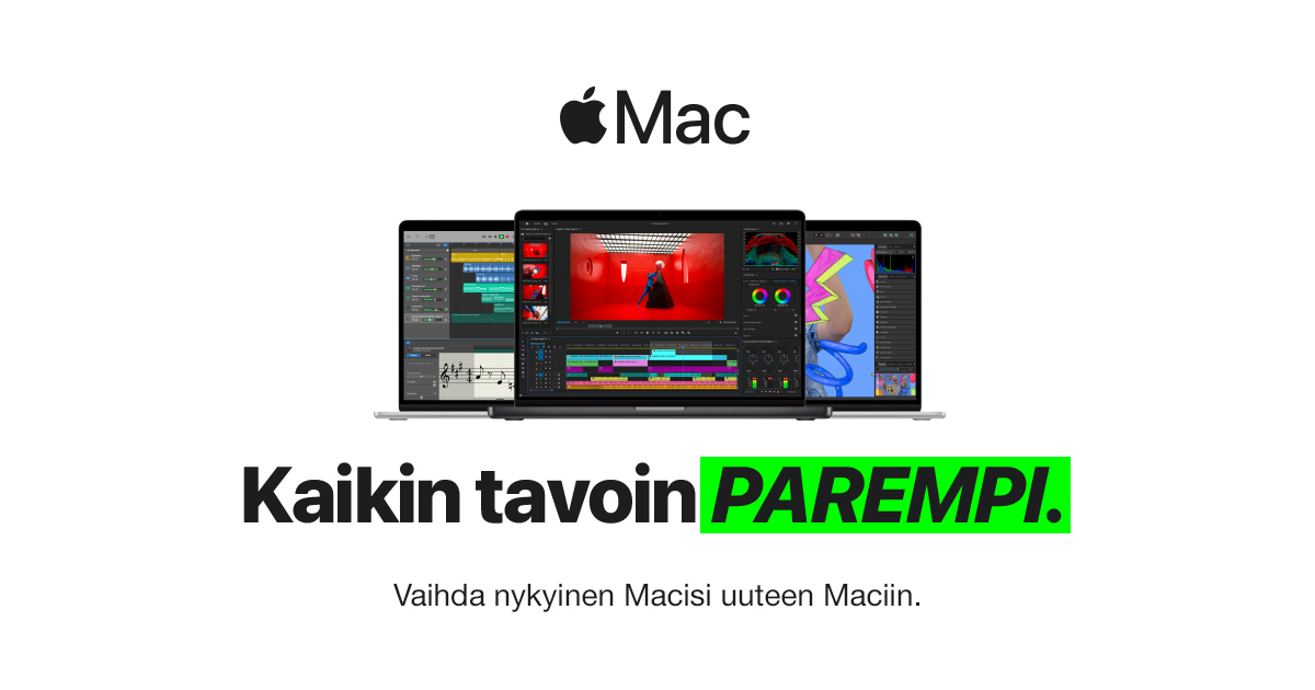 Apple Mac – Kaikin tavoin parempi.