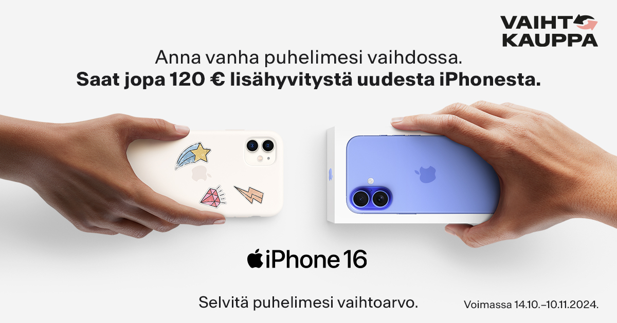 Apple iPhone lisähyvityskampanja