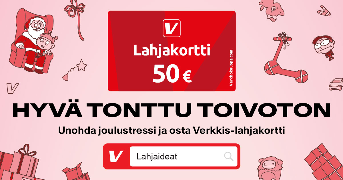 Unohda joulustressi ja osta Verkkis-lahjakortti